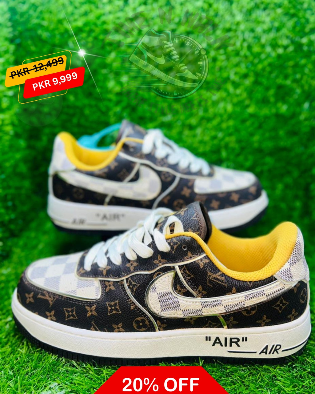 Premium: LV x Nike Air Force 1 – Classic Monogram & Damier Edition