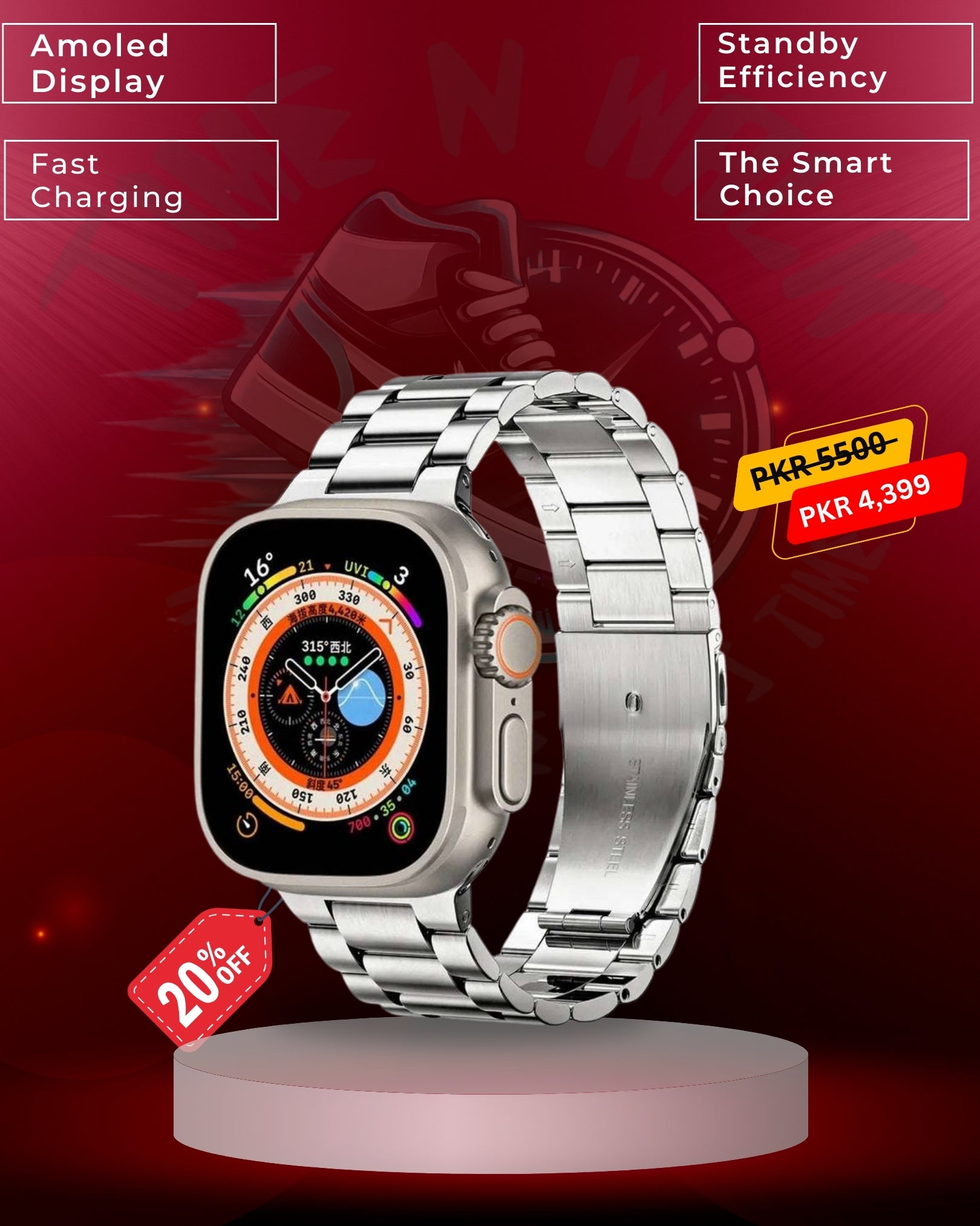 Ultra Series Smartwatch – AMOLED Display